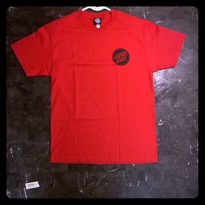 santa cruz flaming dot T-shirt